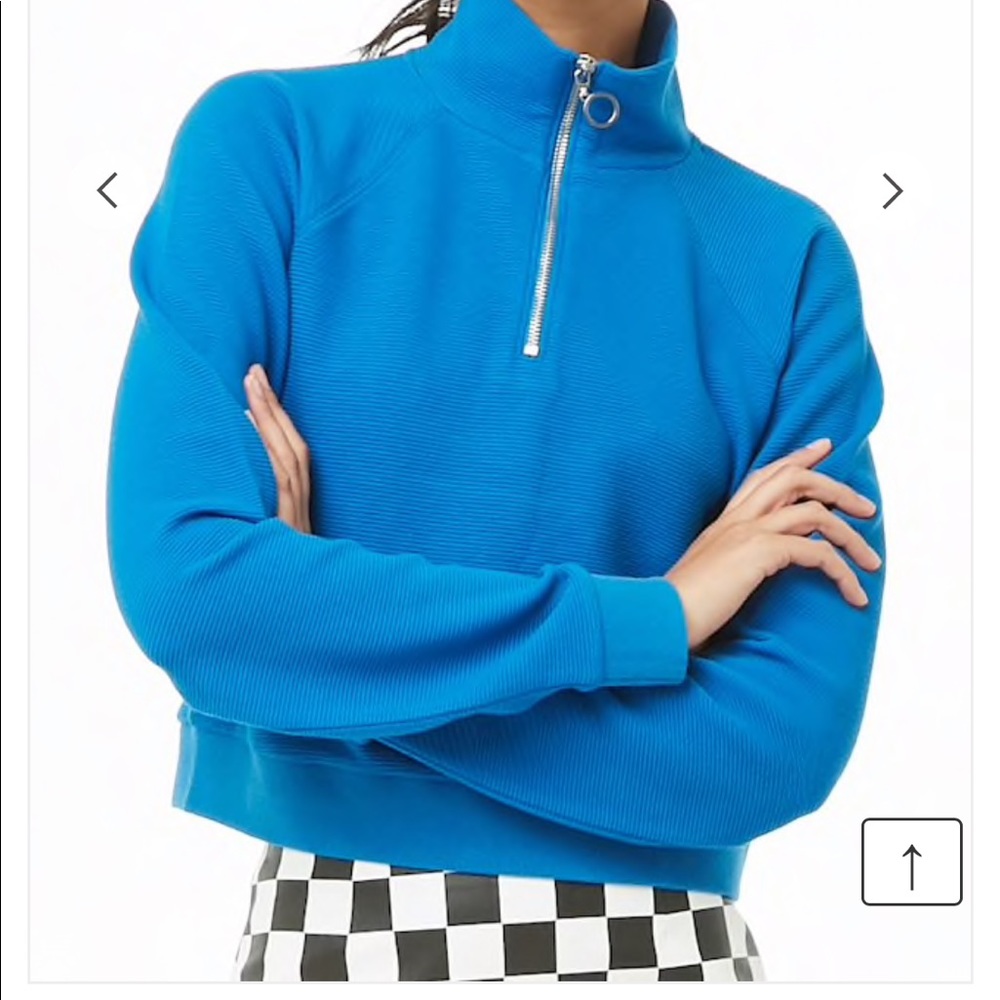 Ribbed Knit Pull Ring Pullover
